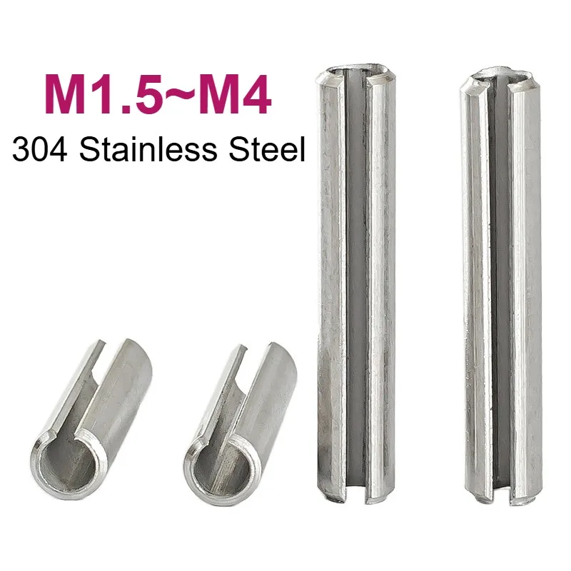 M1.5 M2 M2.5 M3 M3.5 M4 304 Stainless Steel GB879 Elastic Cotter Elastic Cylindrical Cotter Pin Dowel Spring Positioning Pins