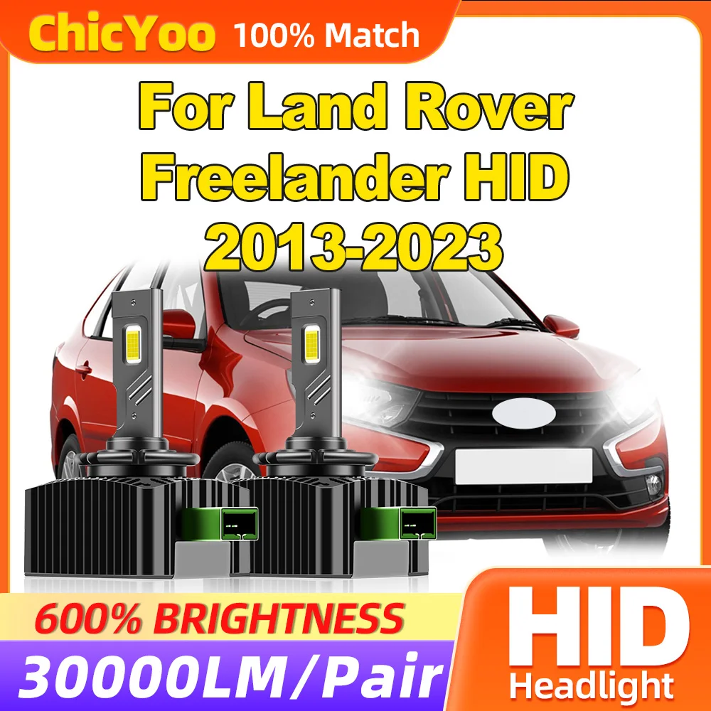 

12V HID Xenon HeadLights 30000LM 120W Xenon Lamps 6000K White LED Car Lights For Land Rover Freelander HID 2013-2021 2022 2023