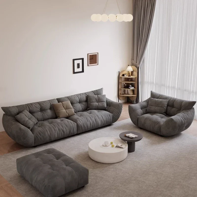 Nordic fabric sofa sofa living room modern simple Italian light luxury latex down small apartment