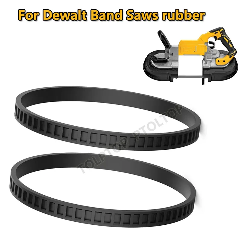 

1/2 Pcs Power Tool Rubber Black 650721-00 Bandsaw Tires Belt For Dewalt BandSaw Rubber Tires Belt 514002079 A02807 DCS374 DWM120