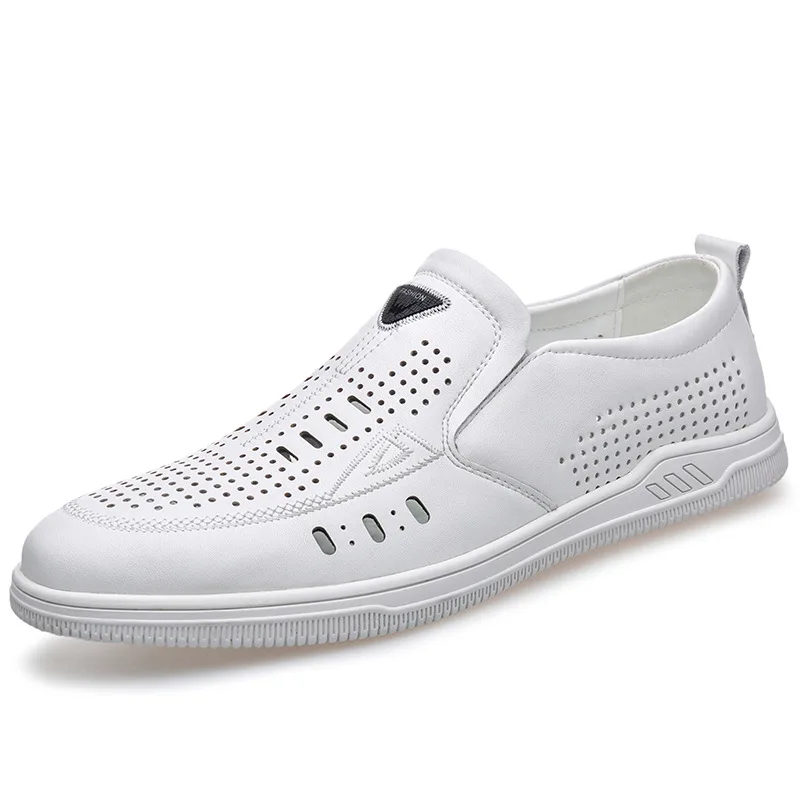 

Высококачественная белая обувь из коровьей кожи для мужчин, модная повседневная летняя новая дизайнерская обувь, мужские летние осенние легкие мужские лоферы