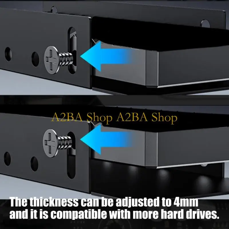 A2BA Aluminum M.2 2280 SSD Coolers Heatsink with Thermals Silicone Pad For Enhances Heat Dissipation And Stable Performances