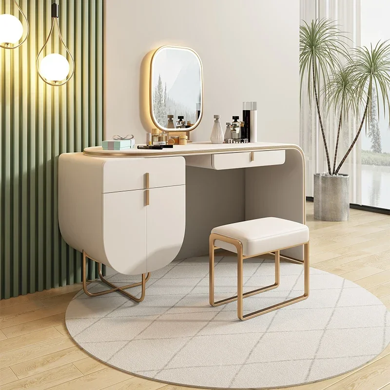 

Organizer Salon Dressing Table Mirror Makeup Luxury Bedroom Dressing Table Sets Girls European Penteadeira Para Quarto Furniture