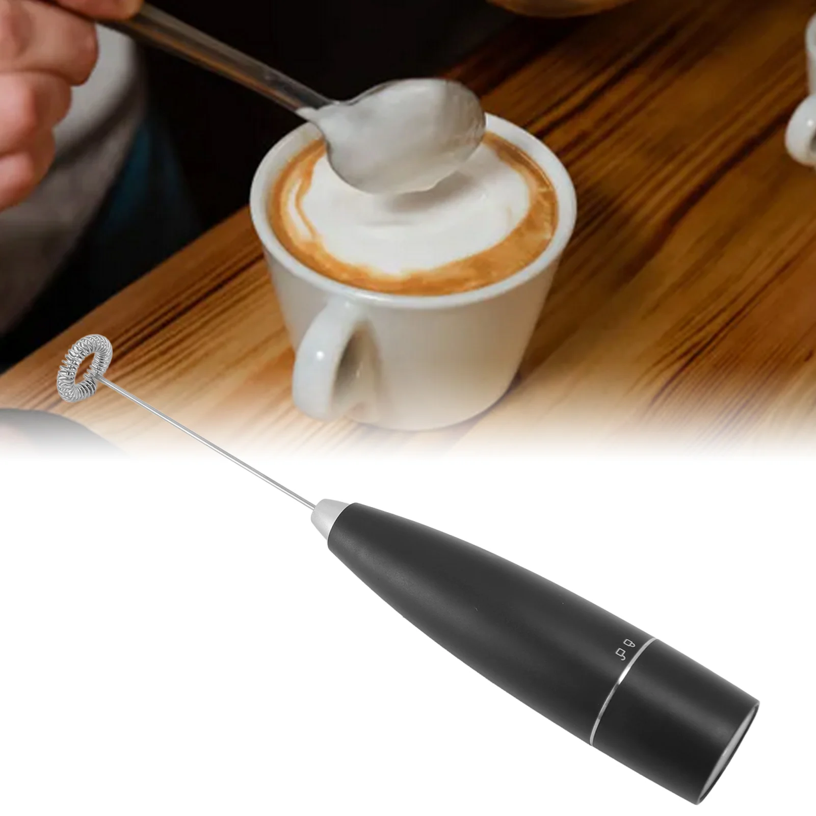 음료 계란 조미료 배터리 구동 주방 기기용 휴대용 전기 거품기 미니 거품 제조기