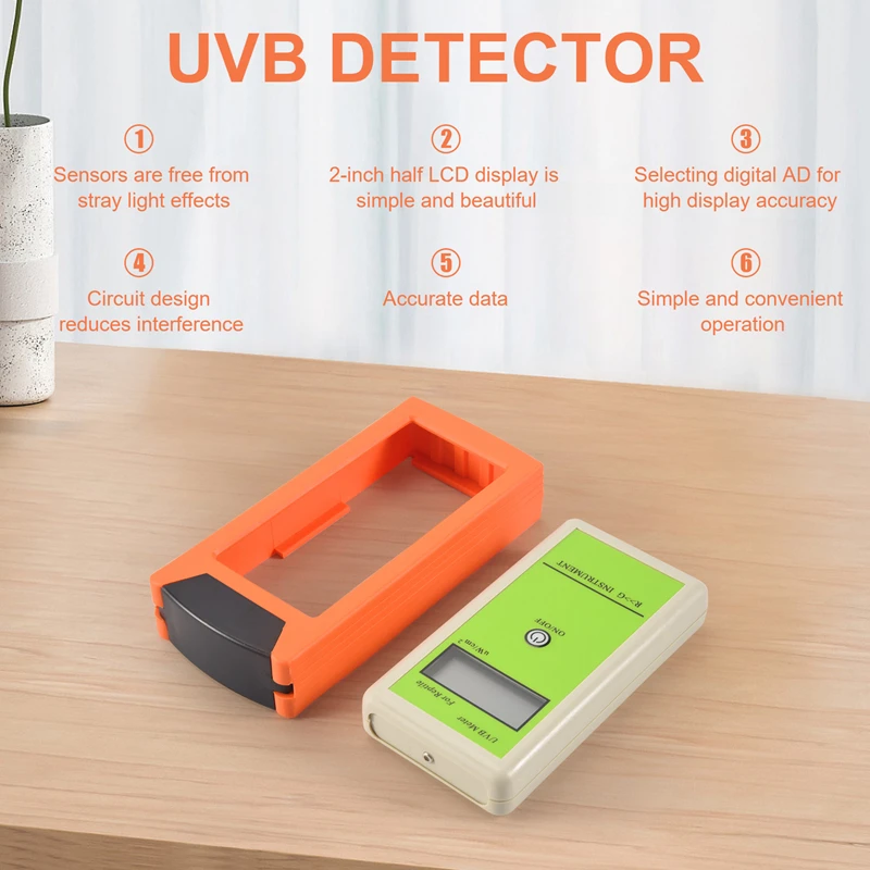 Imagem -03 - Precisão Uvb Tester para Reptile Uvb Detector Luminosidade Medição Tool Medidor Rgm-uvb Tester Alta