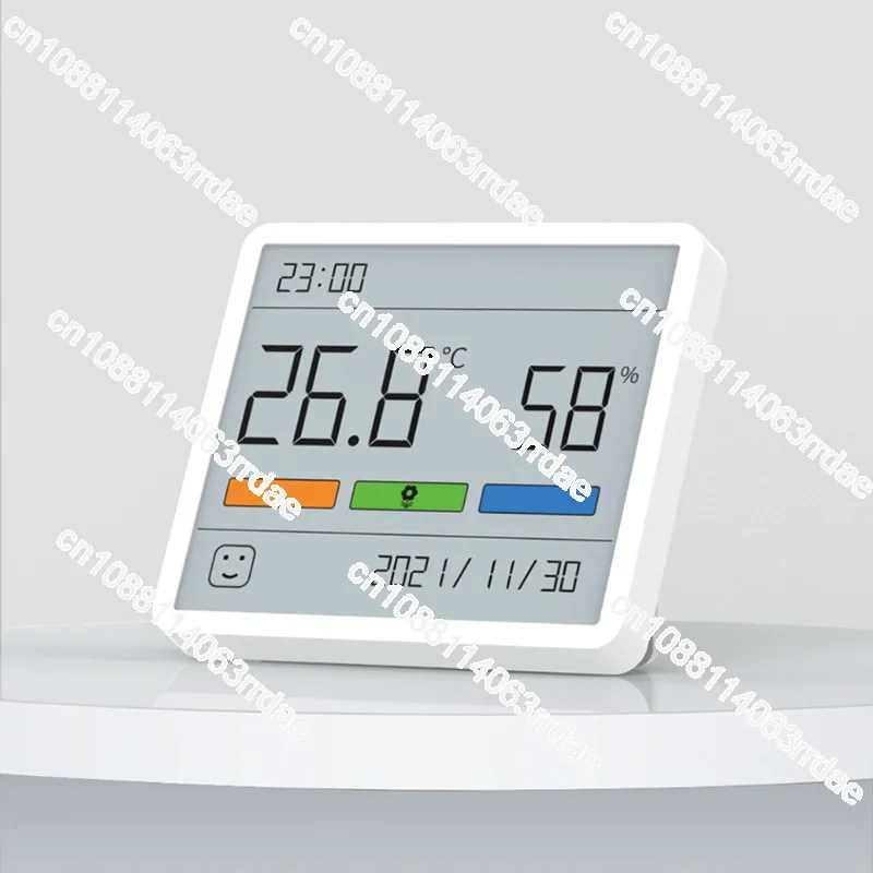 TH1 Thermohygrometer pemasangan dinding, tampilan Digital jam dalam ruangan