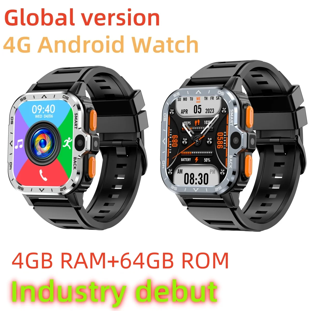 Original PGD Smart Watch 4G Android 8.1 With 800W Dual Camera GPS WIFI Sport Function Heart Rate Monitor Smartwatch For Men