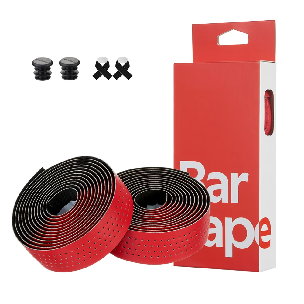 Road Bike Handlebar Tape With Excellent Grip Perforated Fabric Pattern For Breathability Shock Absorption And Sweat Absorption