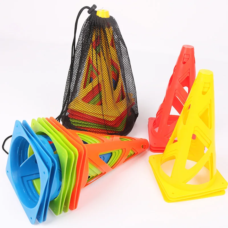 5Pcs23cm Soccer Training Cone Basketball Cone Marker Anti-cracking Sports Marker Agility Training Football Training Sign Bucket