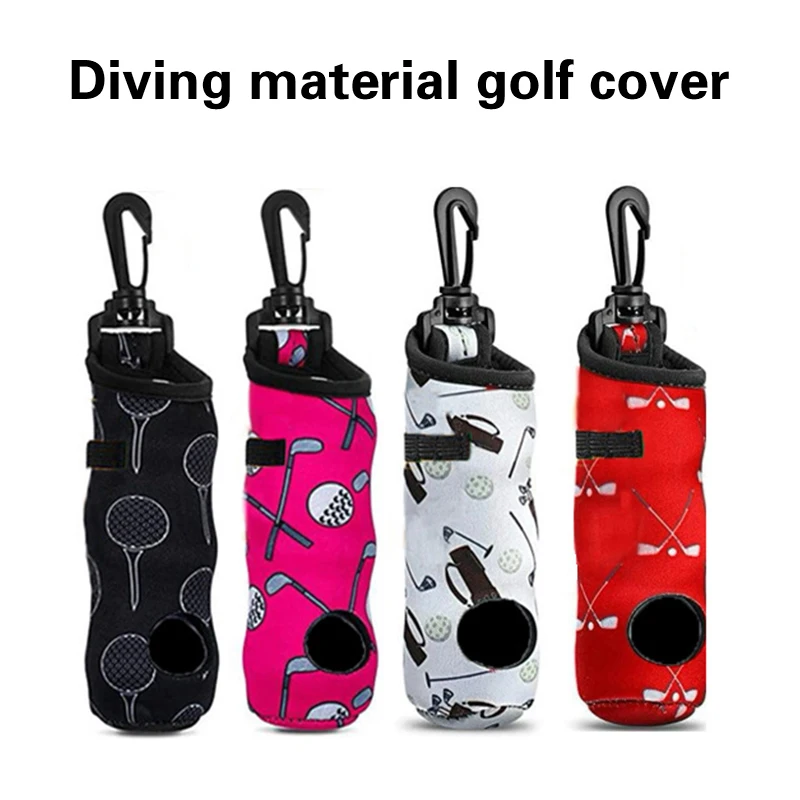 1pc Golf Ball Bag Portable Mini Golf Ball Waist Pack Can Hold 3 Golf Ball 3 Nail Storage Pouch Waist Belt Clip Golf Accessories