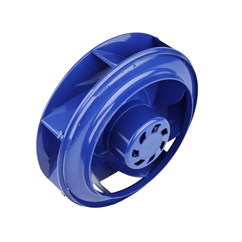 

LONGWELL EC AC Motor 190mm 250mm 220V 380V 2500RPM High Pressure High Cfm Backward Centrifugal Impeller Radial Blower Fan