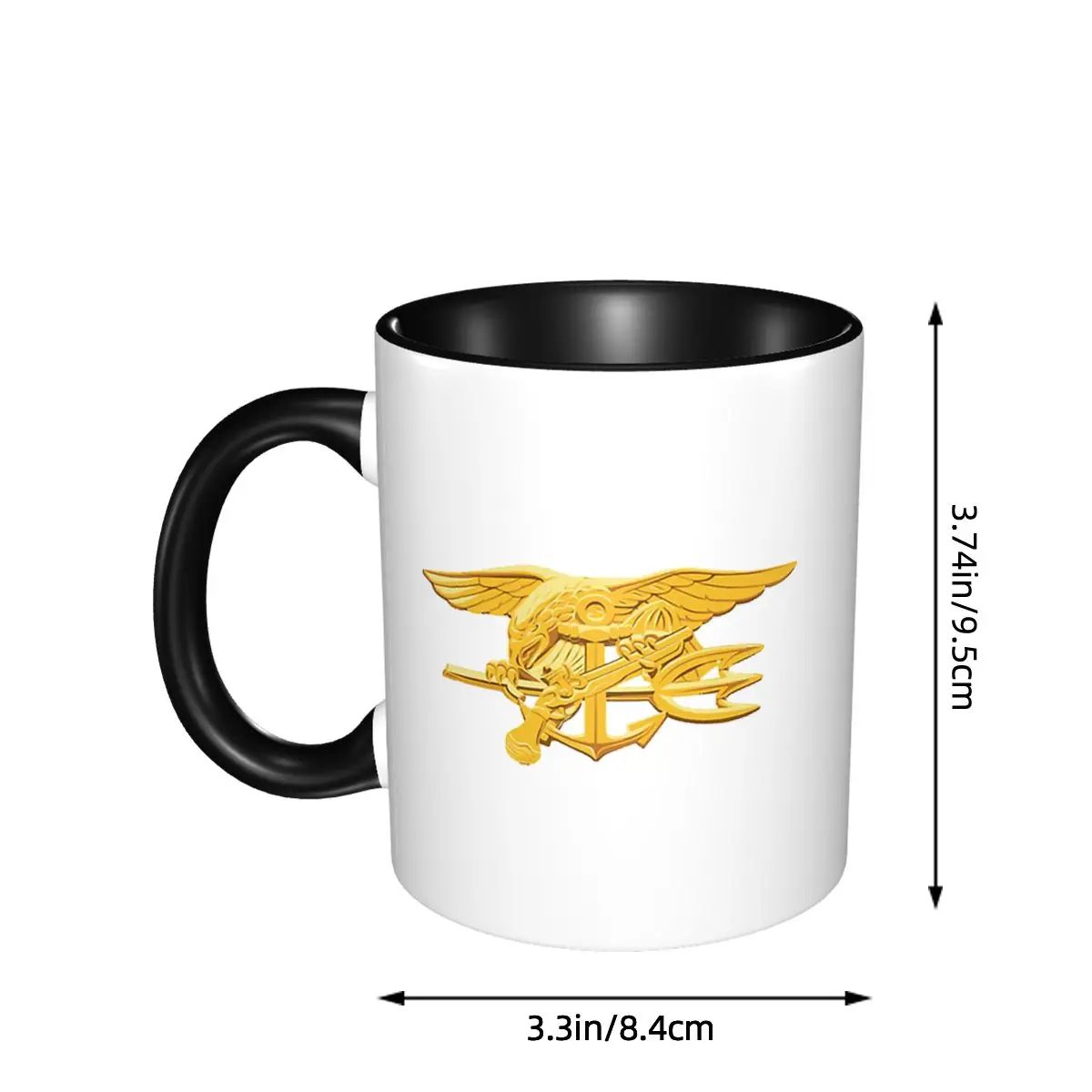 Navy Seals Badge Mug Funny Ceramic Coffee Cups Tea Mugs Milk Cup Drinkware Gift for Friends