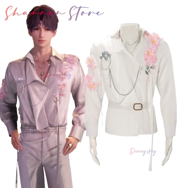 

Zayne Rafayel Shen Xinghui Cosplay Costume Game Love And Deepspace Men Handsome Shirt Role Play Clothing Halloween Casual Suit