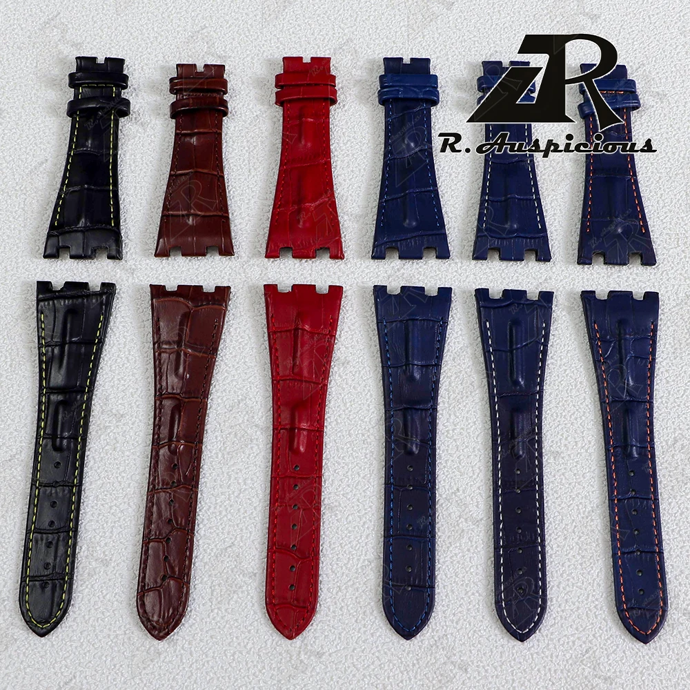 28mm Watch Strap for Audemars Piguet Royal Oak Offshore 15710 15703 26470 Genuine Leather cowhide Watchband Watch accessories