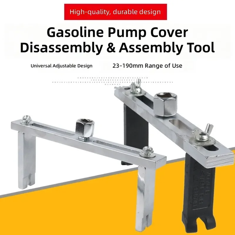 for Tank Disassembly Tool Adjustable Multi-functional Fuel Pump Cover Wrench Right Angle Curved Foot Two-claw Wrench