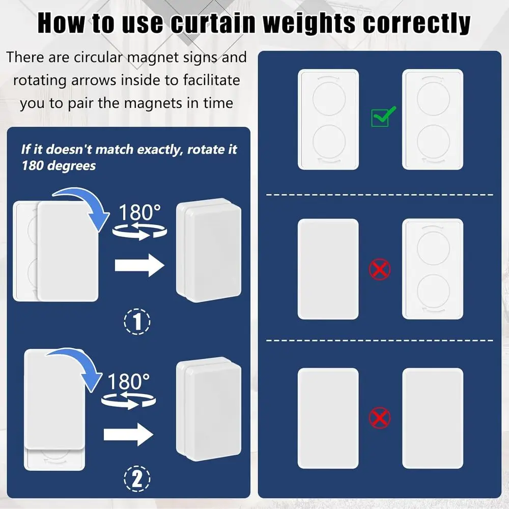 ستارة خارجية شديدة التحمل، 36 قطعة، مقاومة للماء ومغناطيسية، مثالية للحالات العاصفة والاستخدامات المختلفة (أبيض)