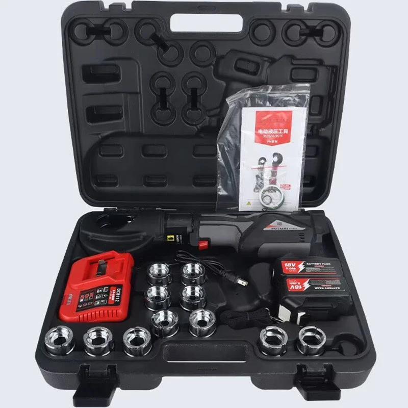 Rechargeable Electric Hydraulic Crimping Pliers PM-400B Portable Tools Copper Aluminum Terminal Crimping Pliers Automatic Reset