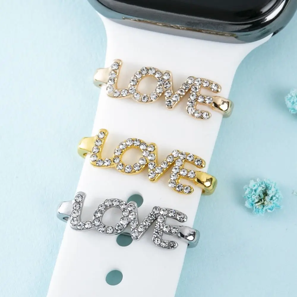 New Alloy Watch Band Decorative Nails Diamond Brooch Watch Band Ornament Wristbelt Charms Strap Accessories