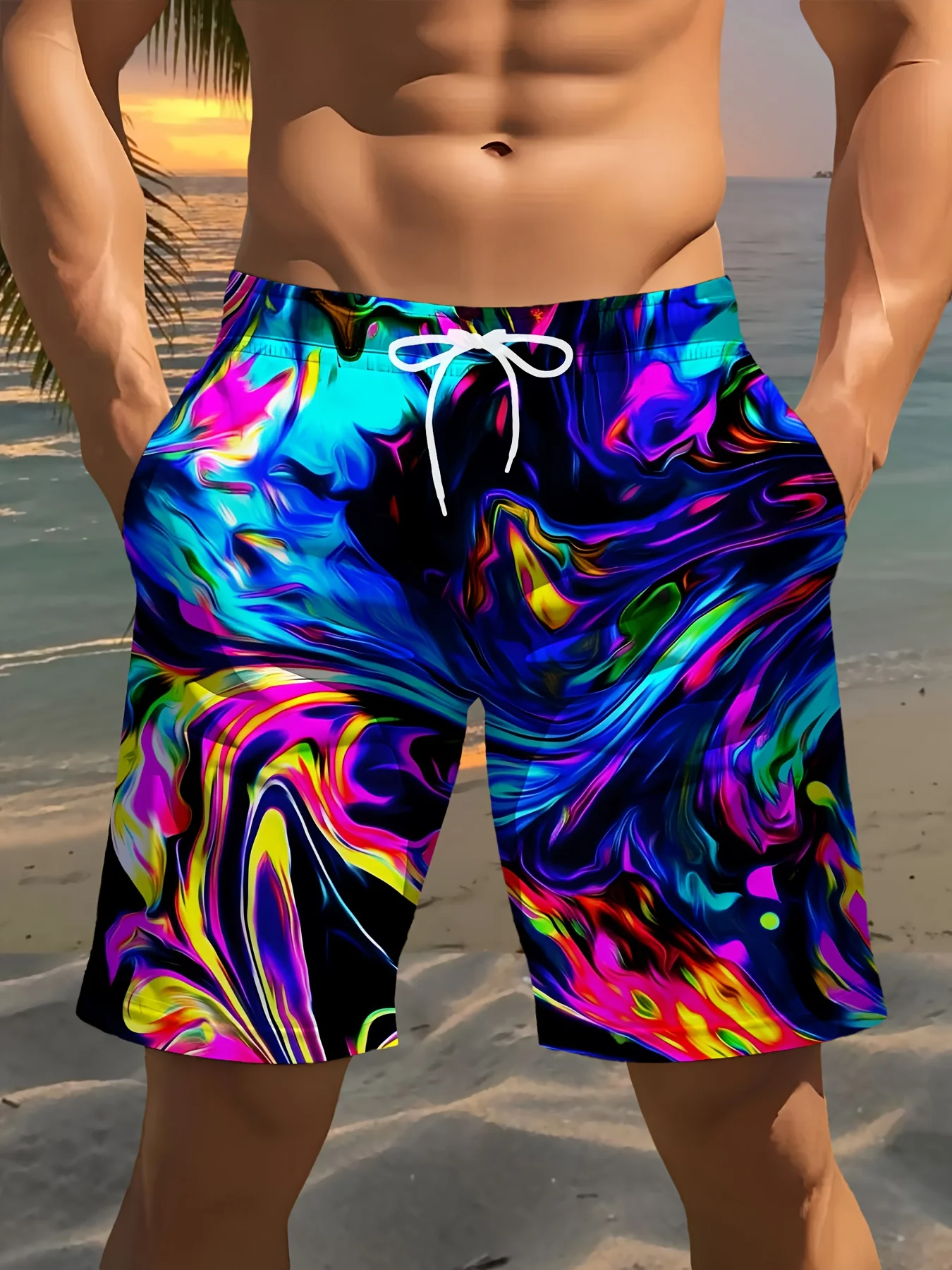 2026 Fashion New Cool Beach Men's Casual Sports Leisure Vacation Speed Shorts Four Season New Street Wear Men's Shorts Plus Size