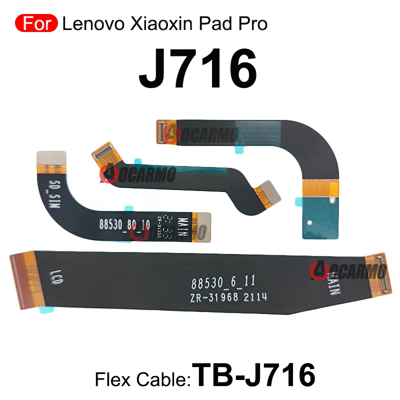 LCD-Display Aansluiting Moederbord Flex Kabel Vervanging Voor Lenovo Xiaoxin Pad Pro J716 Moederbord Connector Sd Sim En Luidspreker