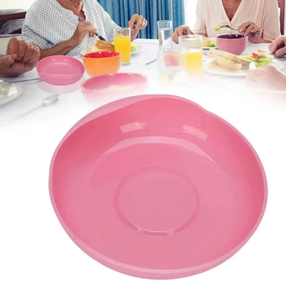 

Elderly Care Spill‑Proof Plate with Suction Cup Base Disabled Non‑Slip Tableware Red