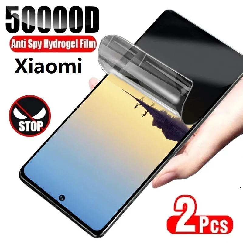 2Pcs Anti Spy Privacy Hydrogel Film Screen Protector For Xiaomi Redmi K70E 13R 13C K70 Pro