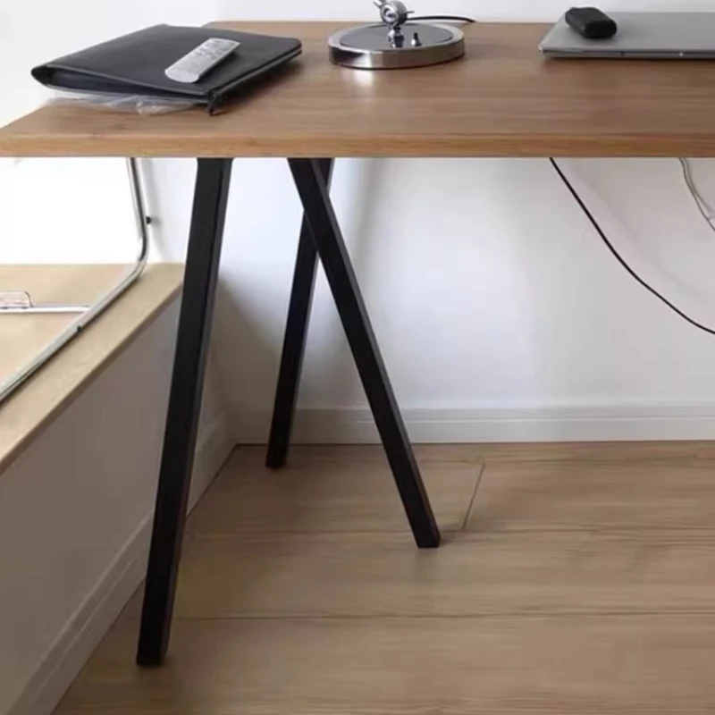 Red Metal Table Legs Industrial Style Conference Desk Base Support Frame Modern Office Dining Table Feet Iron Furniture Stand