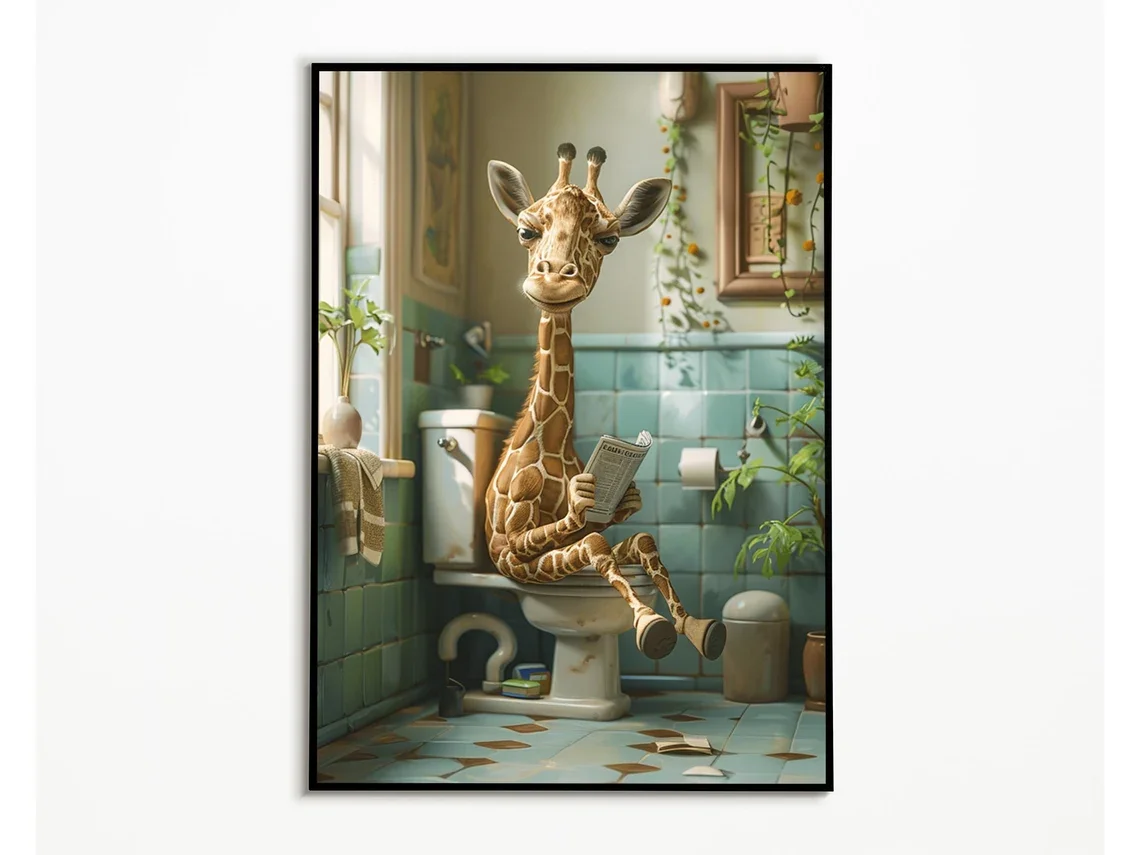 Giraffe Sitting On …