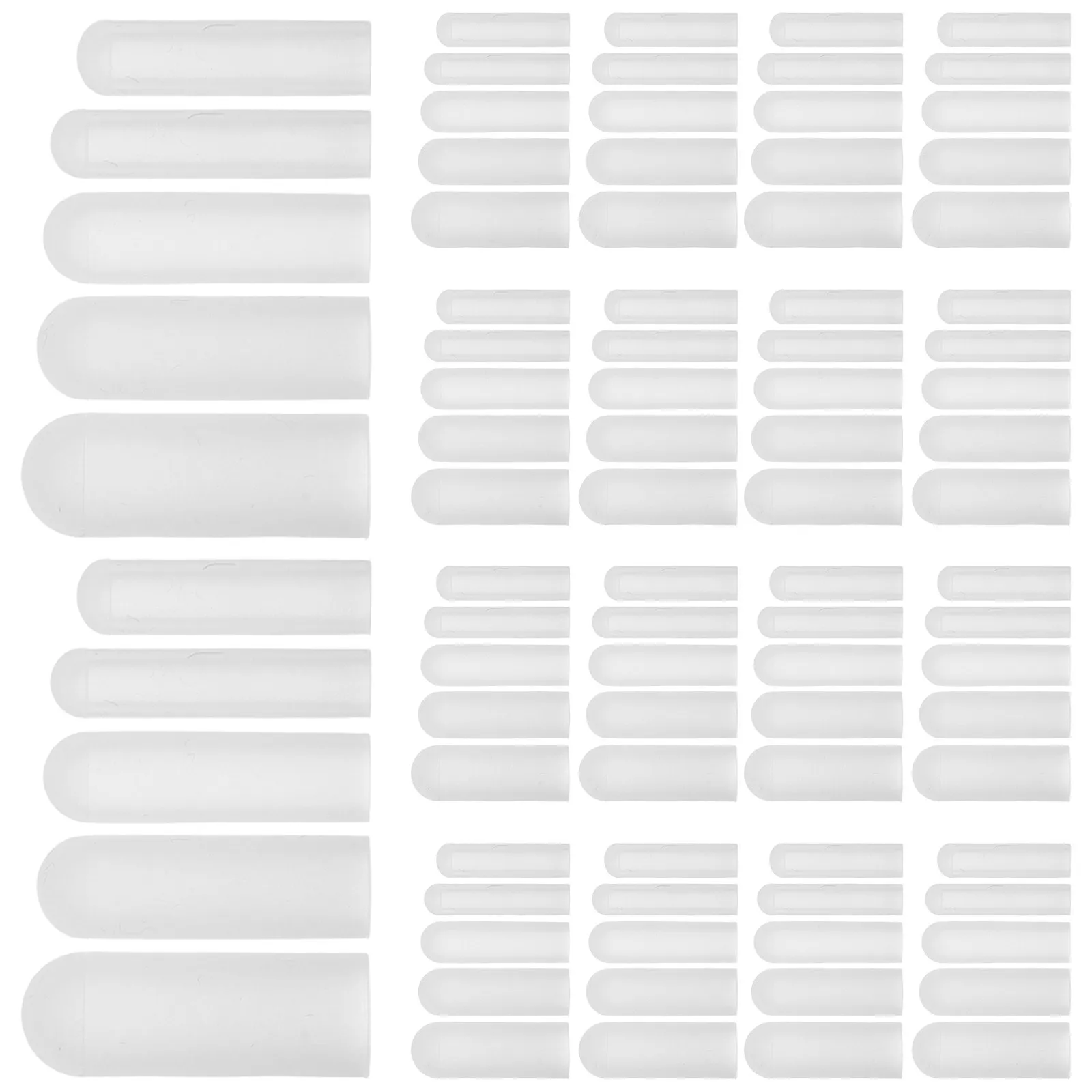 

50Pcs Silicone Zipper Head Protector Washable Reusable Zipper Pull Cover for Washing Machine Dryer Drum Scratch Prevention Quiet