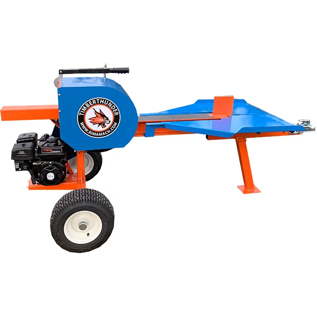 YUGONG Automatic Hydraulic Controlling Firewood Processor Log Splitter Fast speed pulleys wood log splitter wood cutter