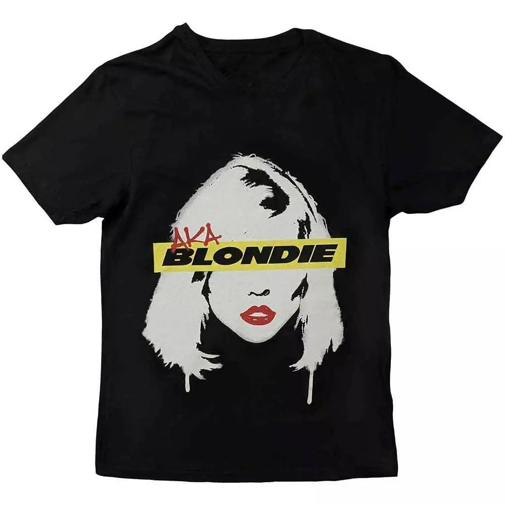 

Blondie Unisex T-Shirt: AKA Eyestrip American Band Singer T-shirt Men Fashion Street Hip-hop Rock Short-sleeved Women Cotton Top