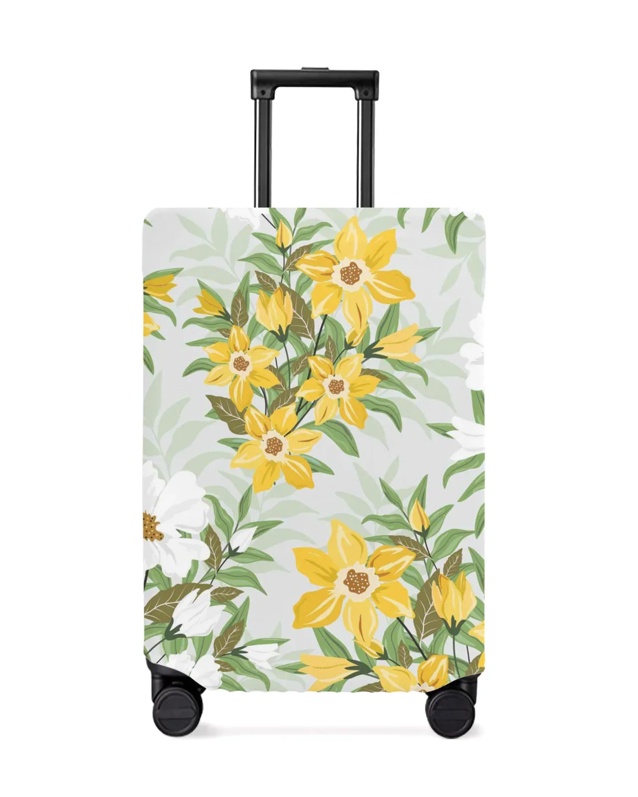 Tropical Plant Flower Leaves Travel Luggage Protective Cover for Travel Accessories Suitcase Elastic Dust Case Protect Sleeve