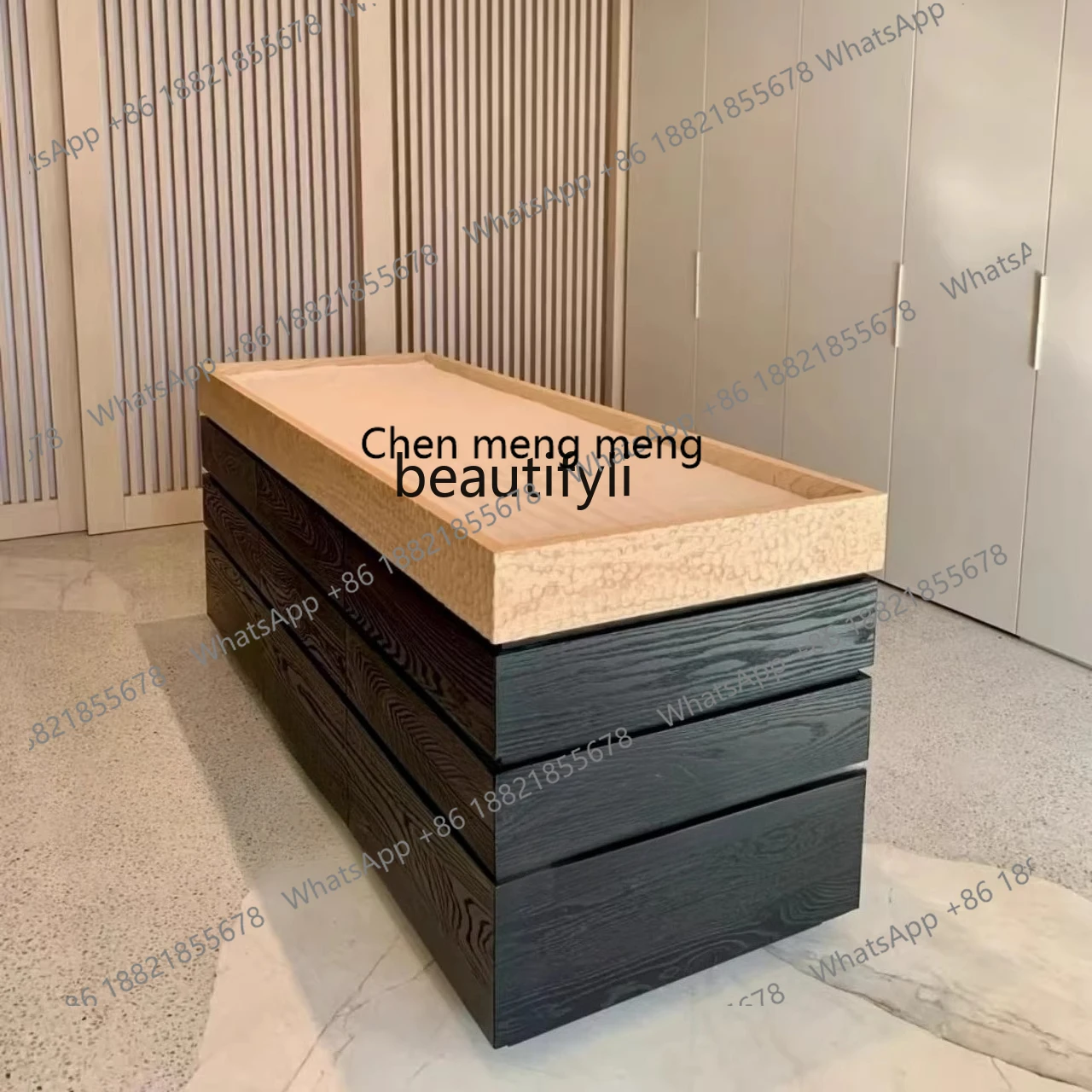 

X Retro style, Nakajima cabinet, cloakroom, medieval jewelry display cabinet, bedroom, storage chest