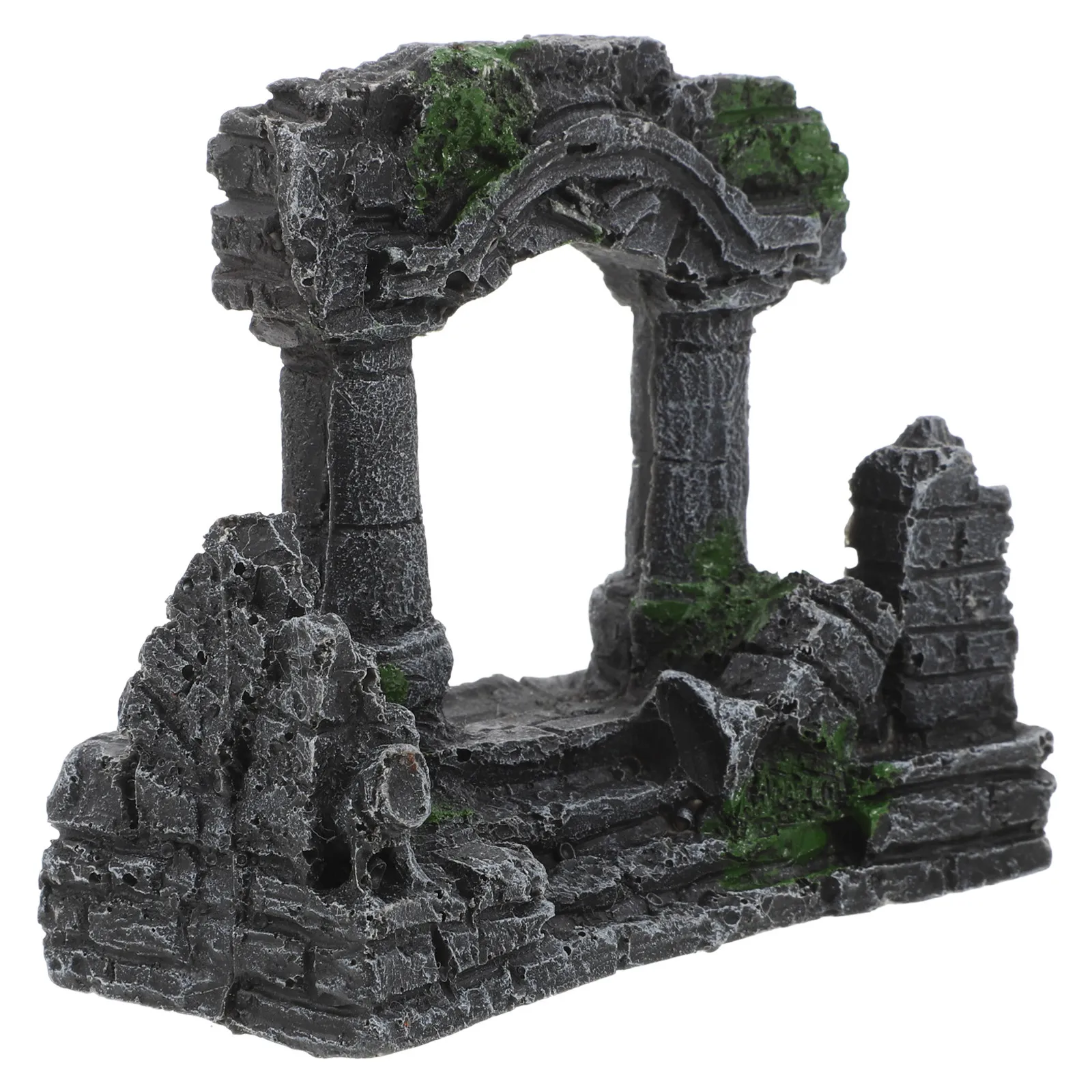 Roman Column Aquarium Decoration Resin Castle Aquarium Landscaping Fish Tank Ornament Underwater Column Fish Tank