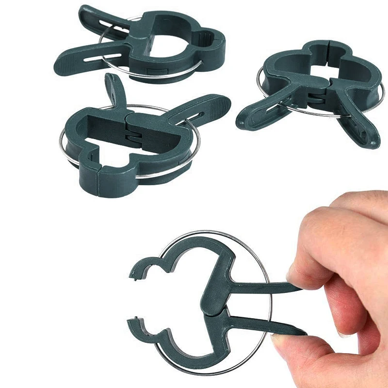 10/20PCS Reusable Plant Fixed Clips Greenhouse Bracket Fastener Clamp For Fixing Vine Flower Vegetables Stems Garden Supplies