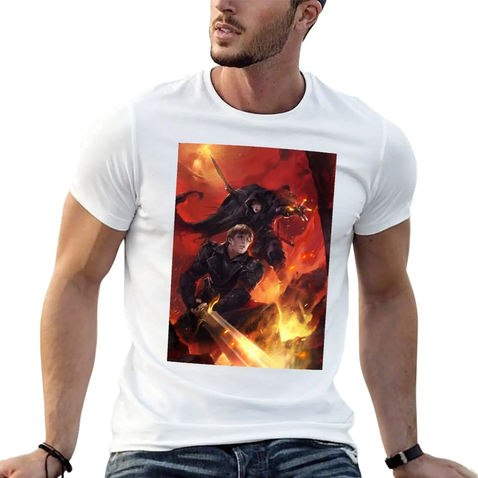 BBC Merlin: The Dragon Rises (cover) T-Shirt animal prinfor boys funny meme t-shirts luxury clothes men