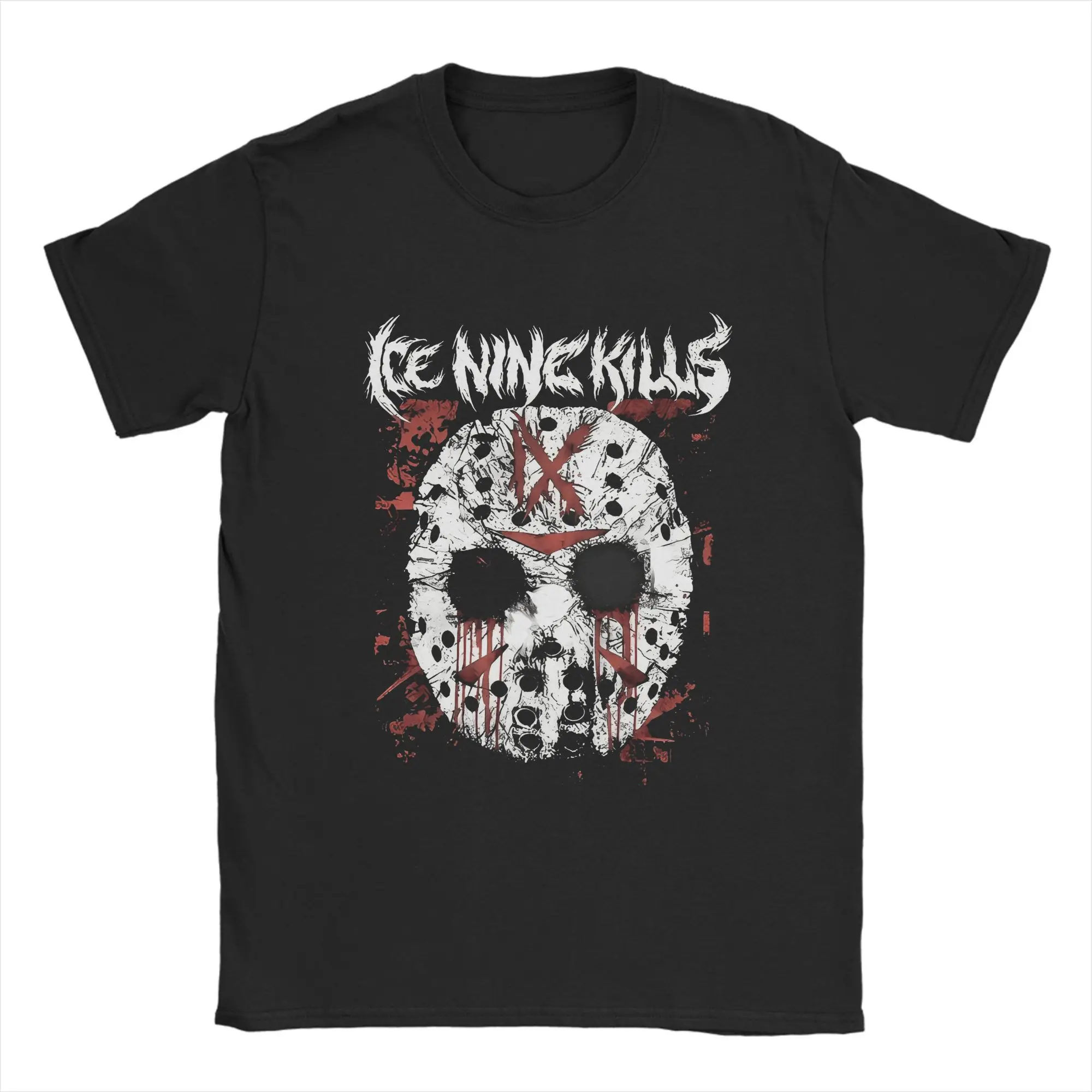 

Мужская и женская футболка Ice Nine Kills, модная летняя футболка Y2K с забавным узором, 100, хлопковая одежда больших размеров