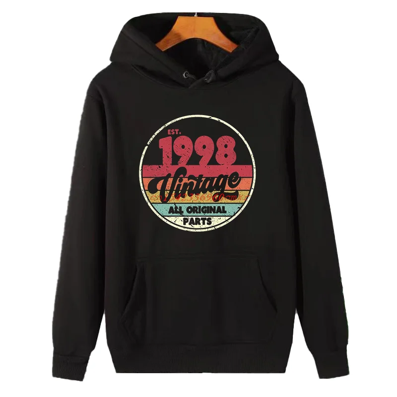 

Винтажные толстовки с капюшоном 1998 года, все оригинальные детали, с забавным принтом, подходят для всех возрастов, толстый свитер-худи, мужская одежда