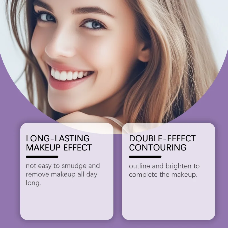 Bâton correcteur ivoire naturel hydratant léger visage moyen point culminant Contour couleur tenant bâton de maquillage pour le contour naturel