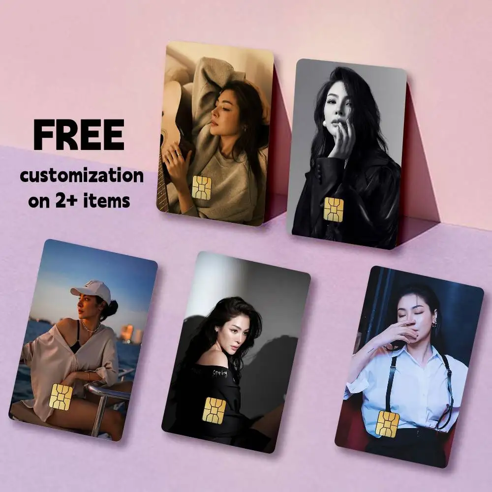 TOP-1 MISS F-Faye Peraya Malisorn Card Stickers for Bank Access Protective Waterproof Film Cover Sticker Gift
