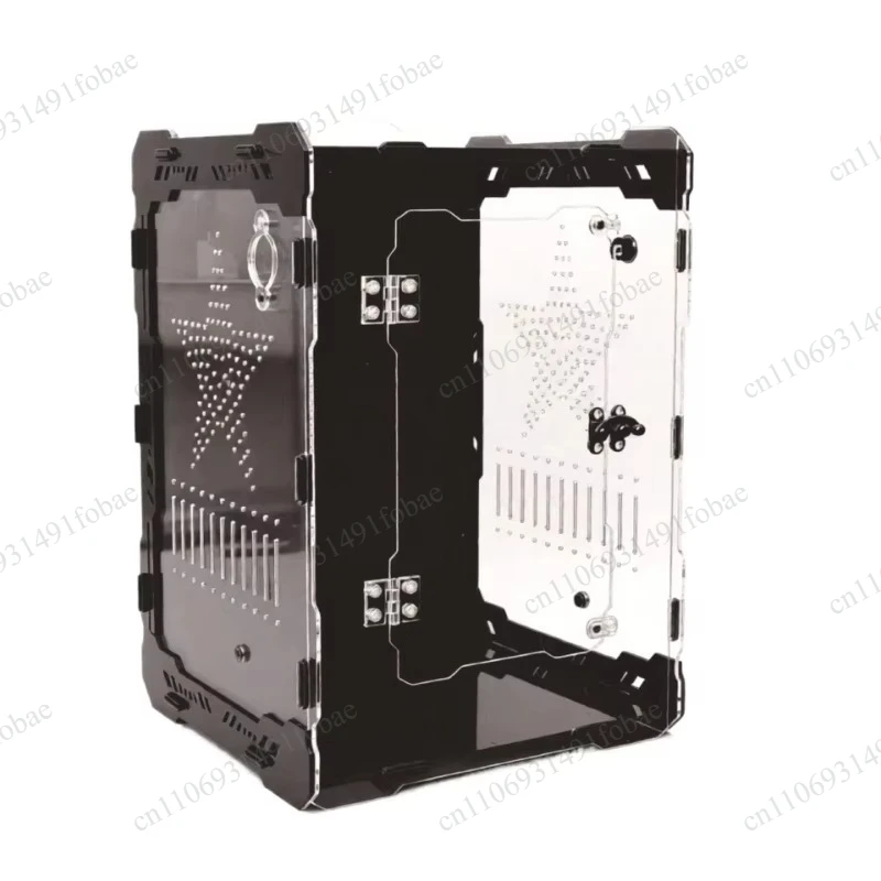 Reptile Terrarium Anti-escape Breathable Acrylic Lizard Breeding Box Transparent Spider Gecko Breeding Cage Reptile Display Box