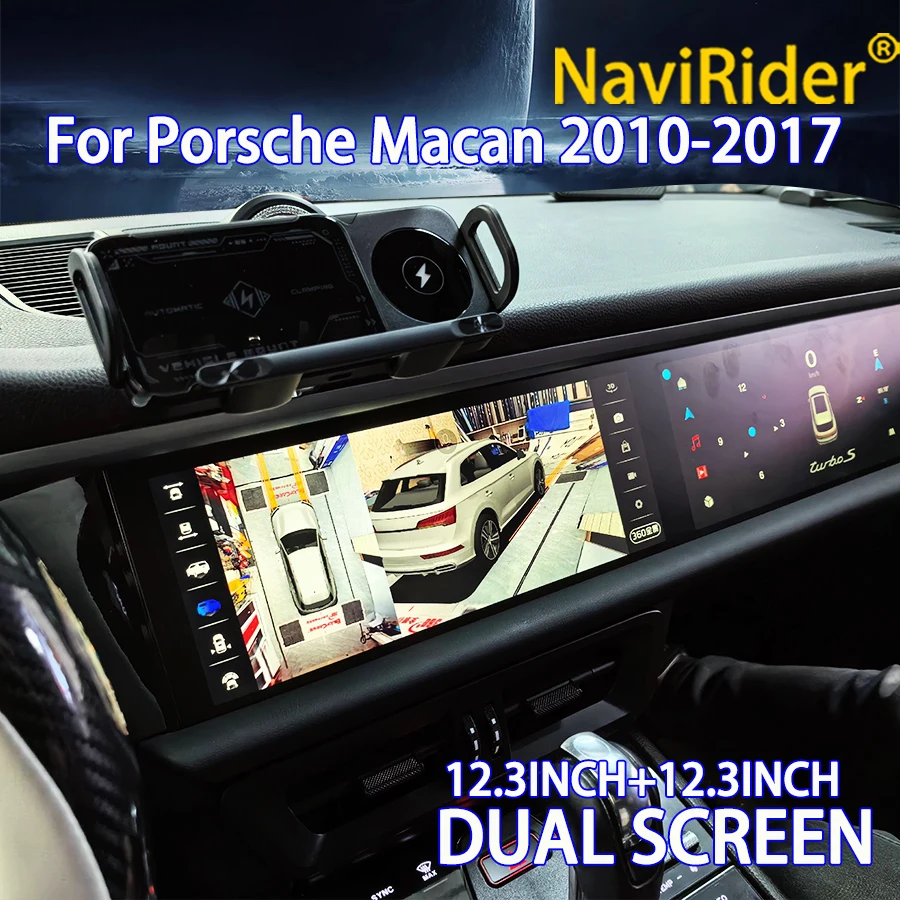 Yes Android 2din Radio 8+256GB 4G Carplay LTE Wireless Dual Screen BT For Porsche Macan 2011-2017 Car Multimedia Video Player 4G