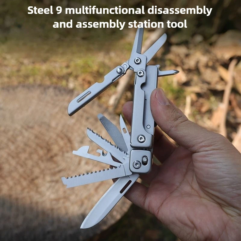 GHK 18 في 1 Multitool 2 قطعة انفصال سبليت متعدد أداة سكاكين قابلة للطي مقص القواطع EDC بقاء كماشة أداة تخييم في الهواء الطلق