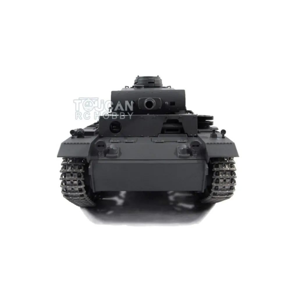 마토 메탈 키트 RC 탱크 1/16 스케일 그레이 독일 팬저 III BB 발사 1223 RC 모델 다기능 성인용 TH00662-SMT8