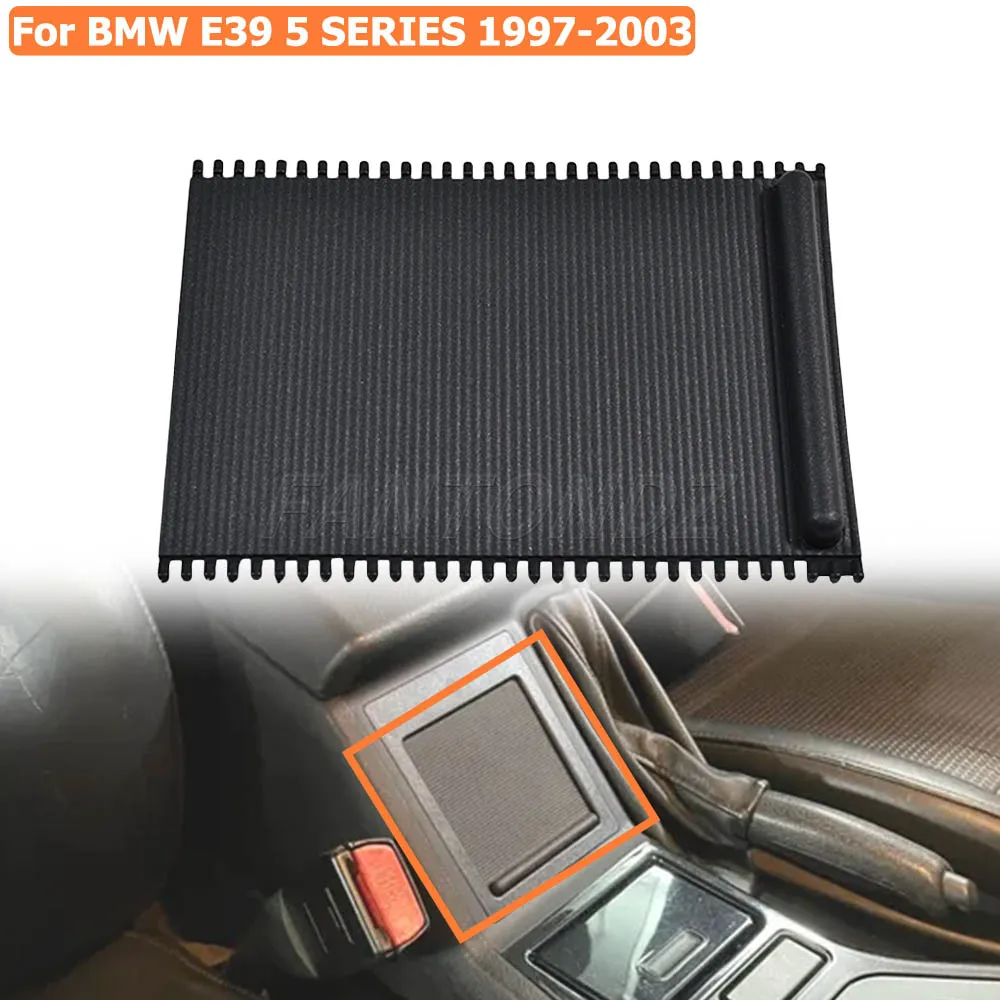 Für BMW 5er E39 1995–2003, Auto-Mittelkonsolenabdeckung, Rollo-Abdeckung, Wasserbecherhalter, Vorhang 51168159698 ﻿ – Detail 1