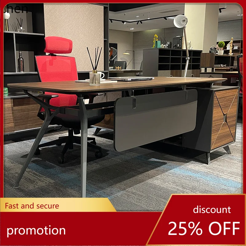 

ZML Simple Modern Office Desk Executive Desk Large Office Desk and Chair Set