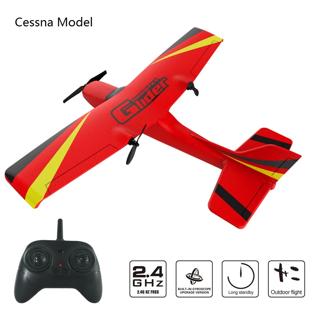 Z50 Cessna RC Plane 2.4G Gyro RTF 2CH EPP Foam Remote Control Airplane 350mm Wingspan Model Glider Drone R/C JET Air Flying Toys