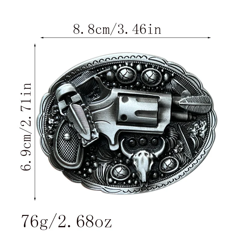 Wheel shape belt buckle Western style