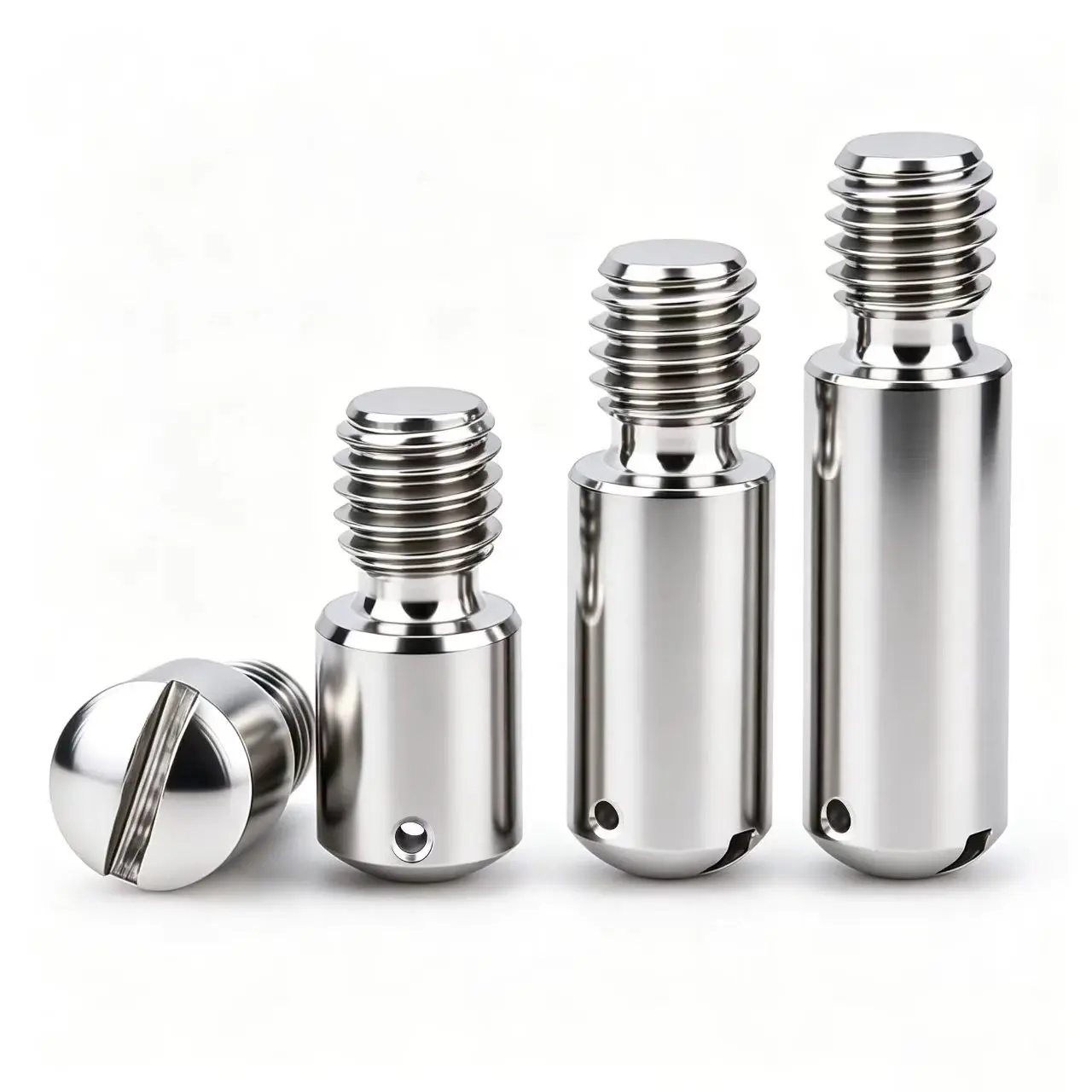 304 Stainless Steel Locating Pin GB831 Horizontal Slotting Countersunk Screw with Male Thread Cylindrical Axial Pin M2-M10 Bolt