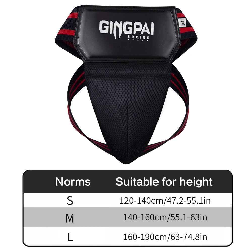 Blue Red Black Adult Male Sanda Crotch Guard Protector Taekwondo MMA Groin Protector Kick Boxing Protection Guard Men Jockstrap